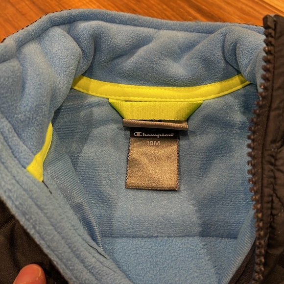 Set of 18 month boys jackets rain slicker and champion fleece - adorable NWT - Picture 5 of 5